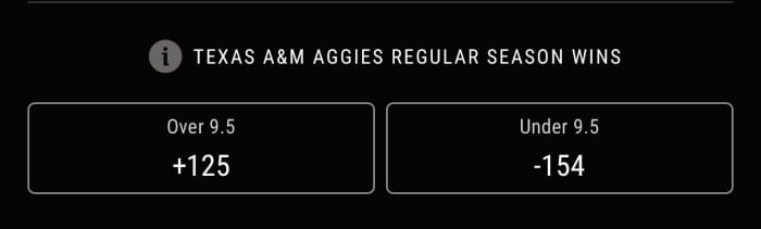 Odds courtesy of PointsBet Sportsbook